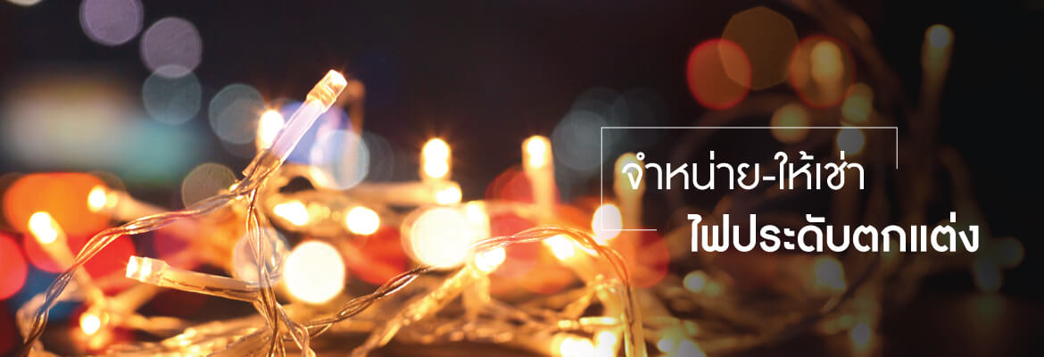 Festive Light จำหน่าย-ให้เช่า ไฟประดับตกแต่ง สำหรับใช้ในสถานที่ส่วนตัวหรืองานเทศกาลต่าง ๆ