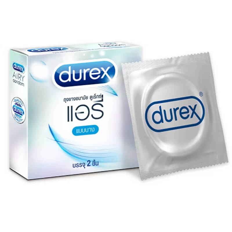 ถุงยางอนามัย Durex Airy ถุงยางอนามัยแบบบางพิเศษ