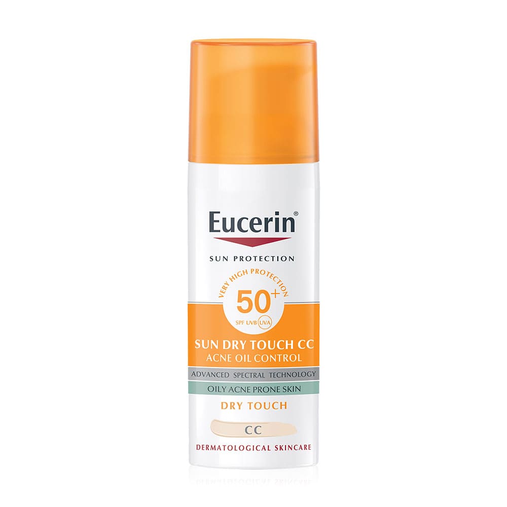 Eucerin Sun CC Cream Acne Oil Control ส่วนผสมปรับความสว่างผิว ตัวสูตรไม่มีการใช้ซิลิโคน