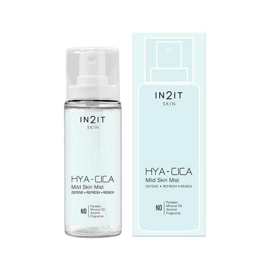 IN2IT Hya Cica Mild Skin Mist สเปรย์น้ำแร่สารสกัดธรรมชาติ คืนความชุ่มชื้นผิวดูเนียนนุ่มกว่าเดิม