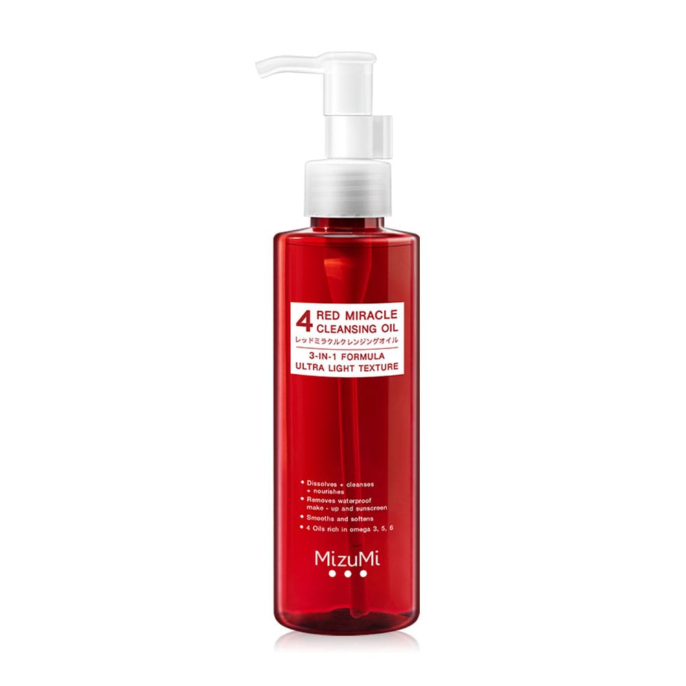 MizuMi 4 Red Miracle Cleansing Oil คลีนซิ่งออยล์ ผิวเป็นสิวใช้งานได้โดยไม่ต้องกังวล