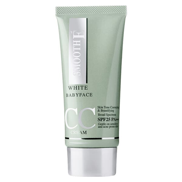 Smooth E CC Cream White Babyface SPF25-PA++ กันแดดพร้อมลดริ้วรอยทุกปัญหาผิวได้ดูจางลง