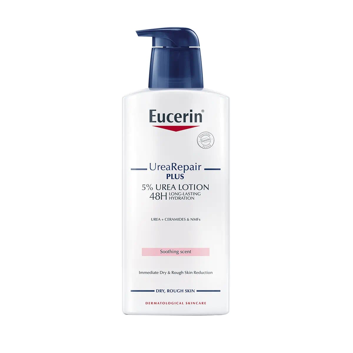 Eucerin Urea Repair plus 5 Urea Lotion 48H Long-Lasting Hydration โลชั่นผิวแห้ง สูตรช่วยป้องกันและทำการฟื้นฟูผิว