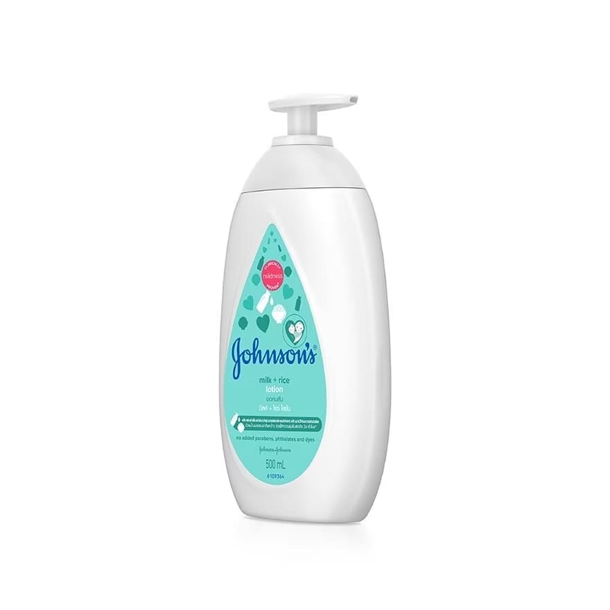 Johnson's Body Lotion Milk + Rice Lotion โลชั่นผิวแห้ง สูตรสกัดจากโปรตีนนมและข้าวธรรมชาติ