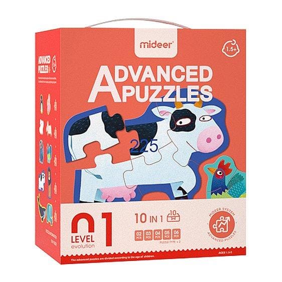 Mideer Advanced Puzzles ของเล่นเสริมพัฒนาการเด็ก เพิ่ม IQ และ EQ รูปแบบปริศนาจิ๊กซอว์มีให้เลือกหลายระด