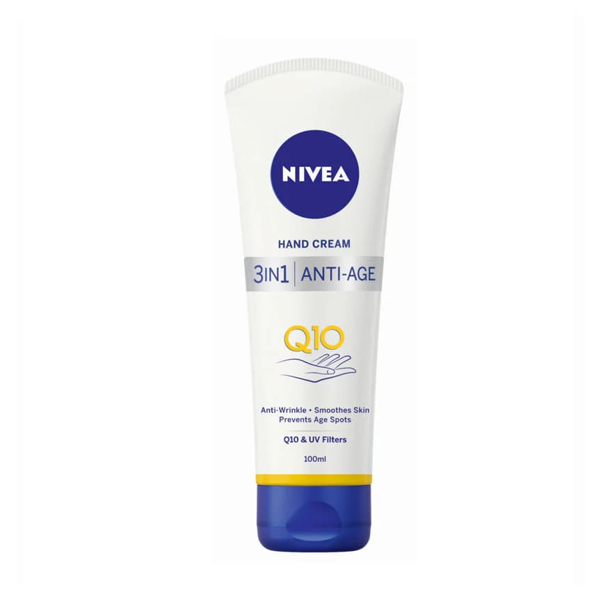 Nivea Hand Cream 3 in 1 Anti-age แฮนด์ครีม เนื้อครีมนุ่มละมุนผิว ซึมซับเร็วไม่เหนียวเหนอะหนะ