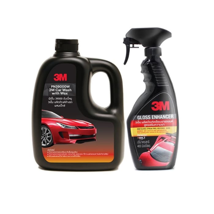 3M Gloss Enhancer Quick Wax น้ำยาเคลือบผิวรถ เสริมความเงาให้รถดูสีสดใหม่ตลอดเวลา