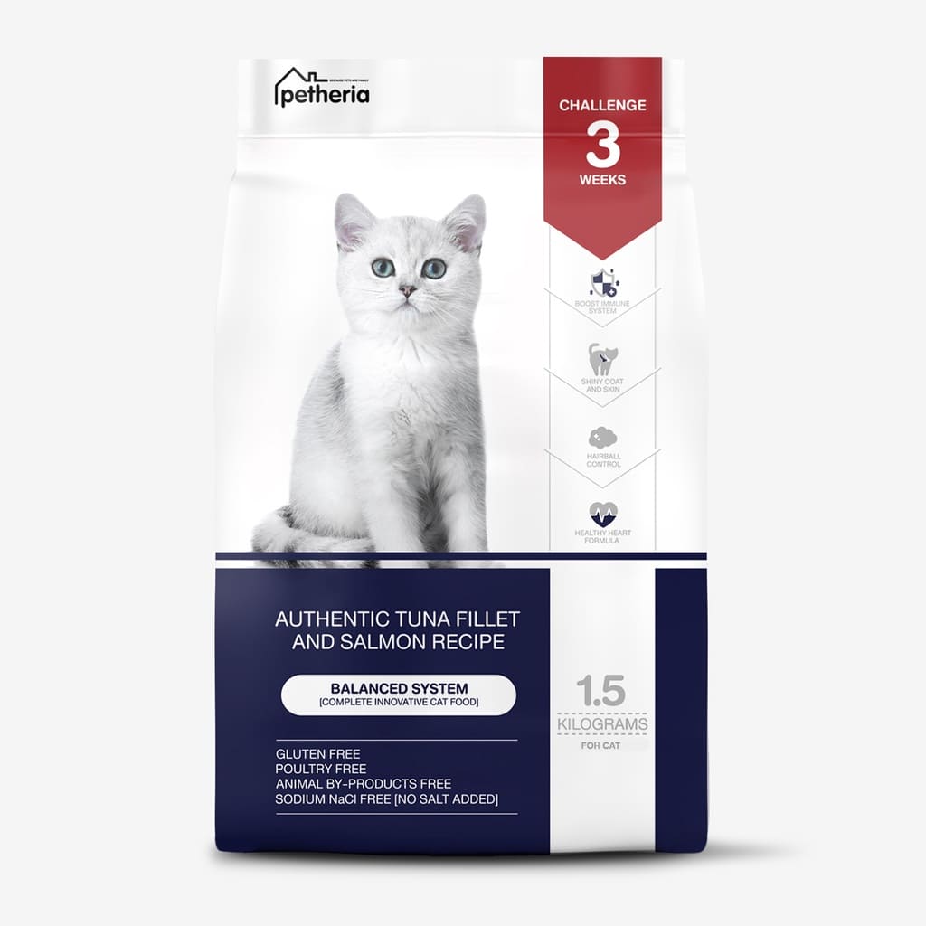 Petheria Innovation Cat Food Balanced System อาหารแมว เสริมสร้างความสมดุลให้แมวทุกช่วงวัย